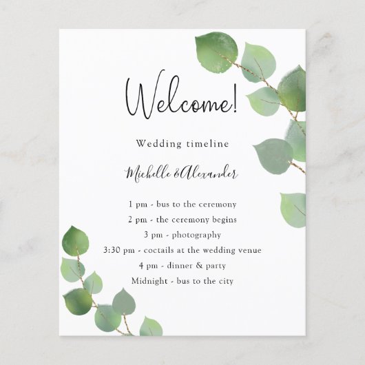 Budget eucalyptus greenery bruiloft (Voorkant)