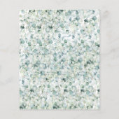 Budget Eucalyptus Greenery Dedication Invitation (Achterkant)