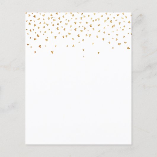 Budget eucalyptus greenery Gold bruiloft uitnodigi (Achterkant)