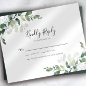 BUDGET Eucalyptus Greenery Wedding Carte RSVP
