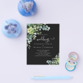 BUDGET Eucalyptus greenery Wedding Flyer (Enkel)