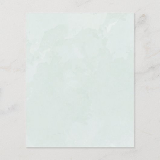 Budget Eucalyptus Greenery Wedding Invitation (Achterkant)