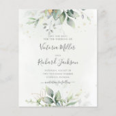 Budget Eucalyptus Groen Loof Save The Date (Voorkant)