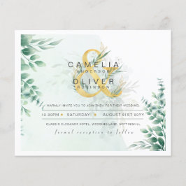 BUDGET Eucalyptus Groene Gebieden Gouden Huwelijk Flyer