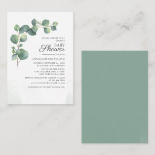 Budget Eucalyptus Groene Toppers Baby Shower voor Notitiekaartje