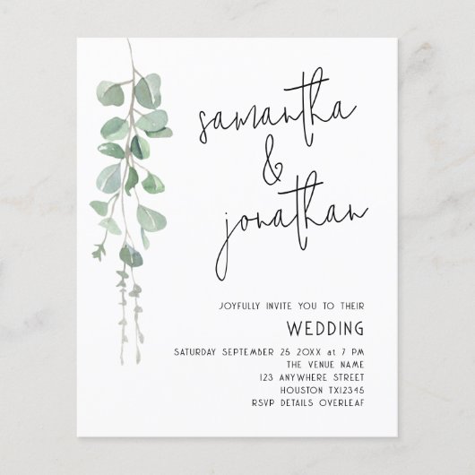 Budget eucalyptus Informal Weddenschap (Voorkant)