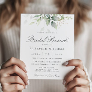 Budget Eucalyptus Leaves Bridal Brunch