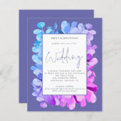 Budget Eucalyptus Lila QR Code Weddenschap (Voorkant / Achterkant)