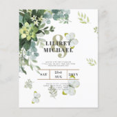 BUDGET Eucalyptus Mariage émeraude Feuille (Devant)