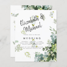 BUDGET Eucalyptus Mariage émeraude Feuille
