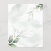budget Eucalyptus moderne minimale elegante bruilo Flyer (Achterkant)