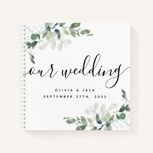 Budget Eucalyptus Notre livre d'hôtes Mariage (Devant)