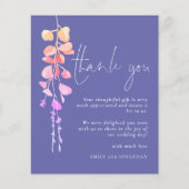 Budget Eucalyptus Periwinkle Foto Dank u (Voorkant)