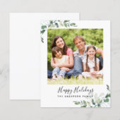 Budget Eucalyptus Photo Bonne Carte Vacances (Devant / Derrière)