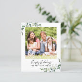 Budget Eucalyptus Photo Bonne Carte Vacances (Debout devant)