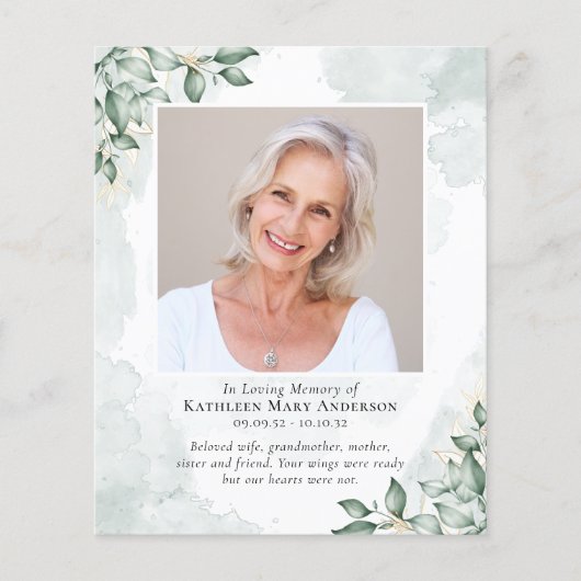 Budget Eucalyptus Photo Carte de remerciements de (Devant)