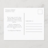 Budget Eucalyptus Photo Enregistrer la date Carte (Dos)