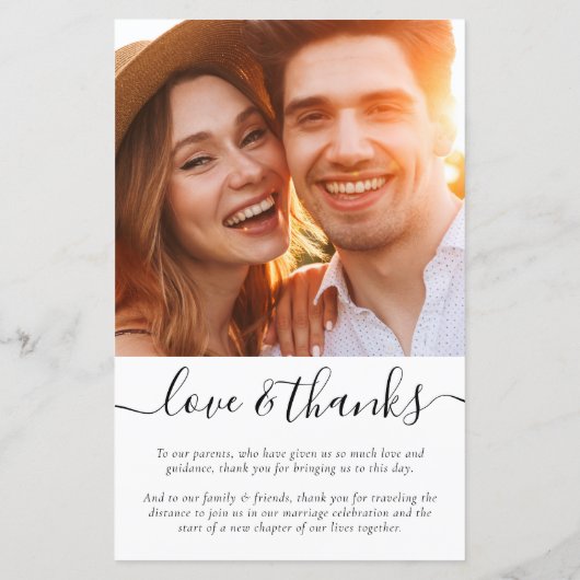 BUDGET Eucalyptus Programme de mariage vert (Dos)