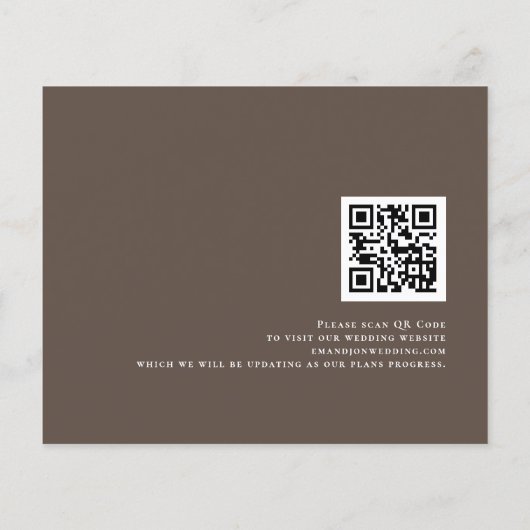 Budget Eucalyptus QR Code Earth toon sparen de dat (Achterkant)