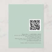 Budget Eucalyptus QR Code Weddenschap (Achterkant)