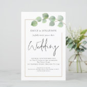 BUDGET Eucalyptus QR Code Weddenschap (Staand voorkant)