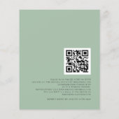 Budget Eucalyptus QR Code Weddenschap (Achterkant)