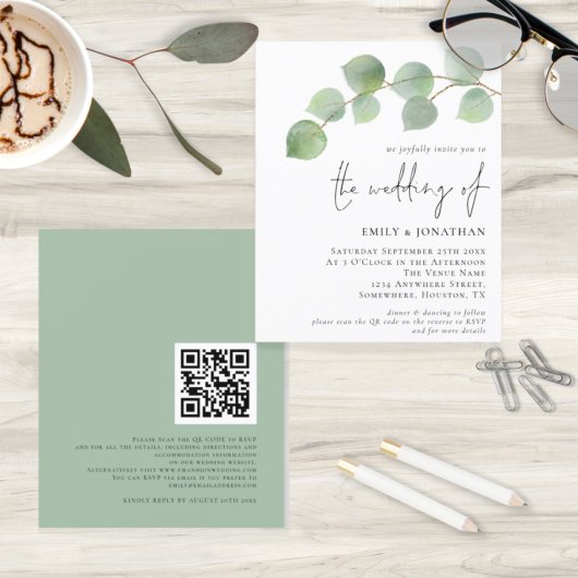 Budget Eucalyptus QR Code Weddenschap