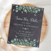 Budget Eucalyptus Rustic Enregistrer La Date Carte