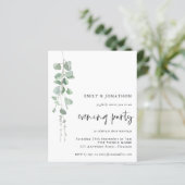 Budget Eucalyptus Script Wedding Evening Party (Staand voorkant)