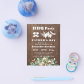 BUDGET Eucalyptus Vaderdag BBQ Party nodigt uit Flyer (Enkel)