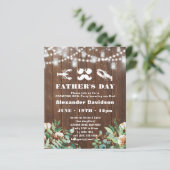 BUDGET Eucalyptus Vaderdag Party Uitnodiging (Staand voorkant)