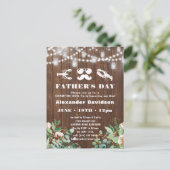 BUDGET Eucalyptus Vaderdag Party Uitnodiging (Staand voorkant)