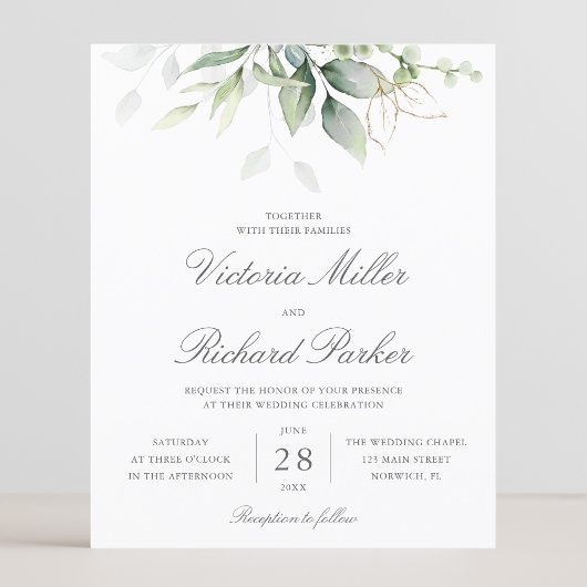 Budget Eucalyptus Verdure Feuilles Mariage élégant