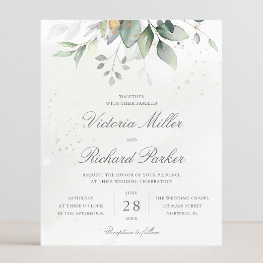 Budget Eucalyptus Verdure Feuilles Mariage élégant