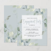 BUDGET Eucalyptus Verlovingsfeest Uitnodiging (Voorkant / Achterkant)