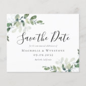BUDGET Eucalyptus Vow Renewout Save the Date (Voorkant)