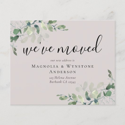 BUDGET Eucalyptus We hebben Kaart verplaatst (Voorkant)