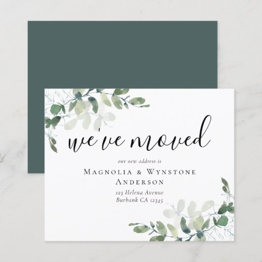 BUDGET Eucalyptus We hebben Kaart verplaatst (Voorkant / Achterkant)