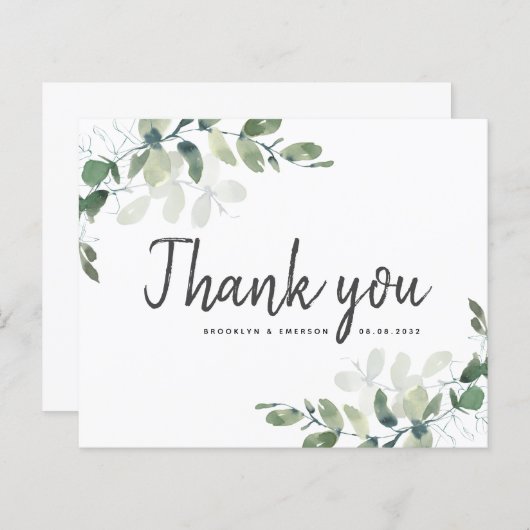BUDGET Eucalyptus Weddenschap - Hartelijk dank (Voorkant / Achterkant)