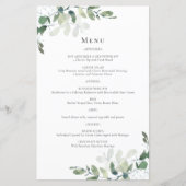 BUDGET Eucalyptus Weddenschap Menu (Voorkant)