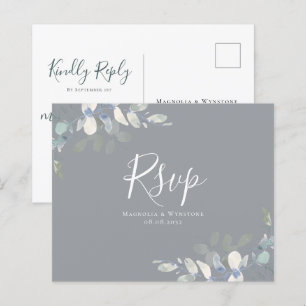 Budget Eucalyptus Weddenschap RSVP Briefkaart