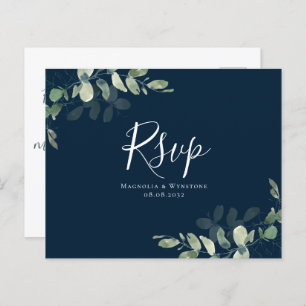 Budget Eucalyptus Weddenschap RSVP Briefkaart