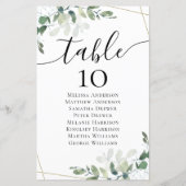 BUDGET Eucalyptus Weddenschapstabel (Achterkant)