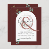 BUDGET Eucalyptusbladeren Overlay Boog Bruiloft (Voorkant / Achterkant)