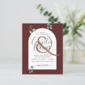 BUDGET Eucalyptusbladeren Overlay Boog Bruiloft (Staand voorkant)