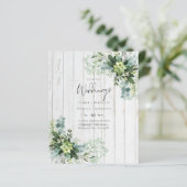 BUDGET Eucalyptusgroen Blad Bruiloft (Staand voorkant)