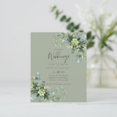 BUDGET Eucalyptusgroen Huwelijksdecoratie (Staand voorkant)