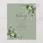 BUDGET Eucalyptusgroen Huwelijksdecoratie (Voorkant)
