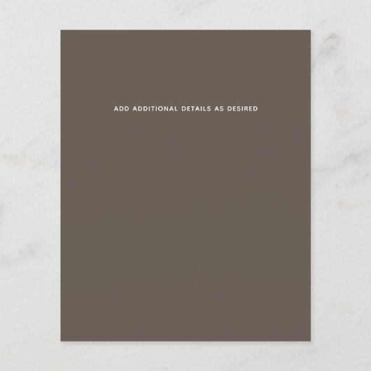 Budget Faire-part de mariage Automne Feuilles auto (Dos)