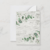 budget faire-part de mariage Eucalyptus bois blanc (Dos)